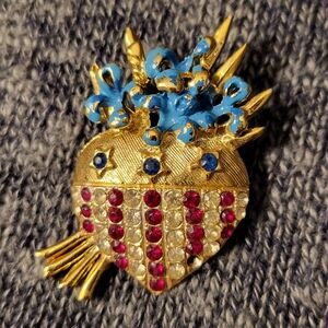 Lindeburg 1972 Patriotic Brooch
